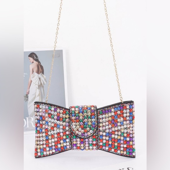 Rhinestone party clutch - Picture 1 of 4